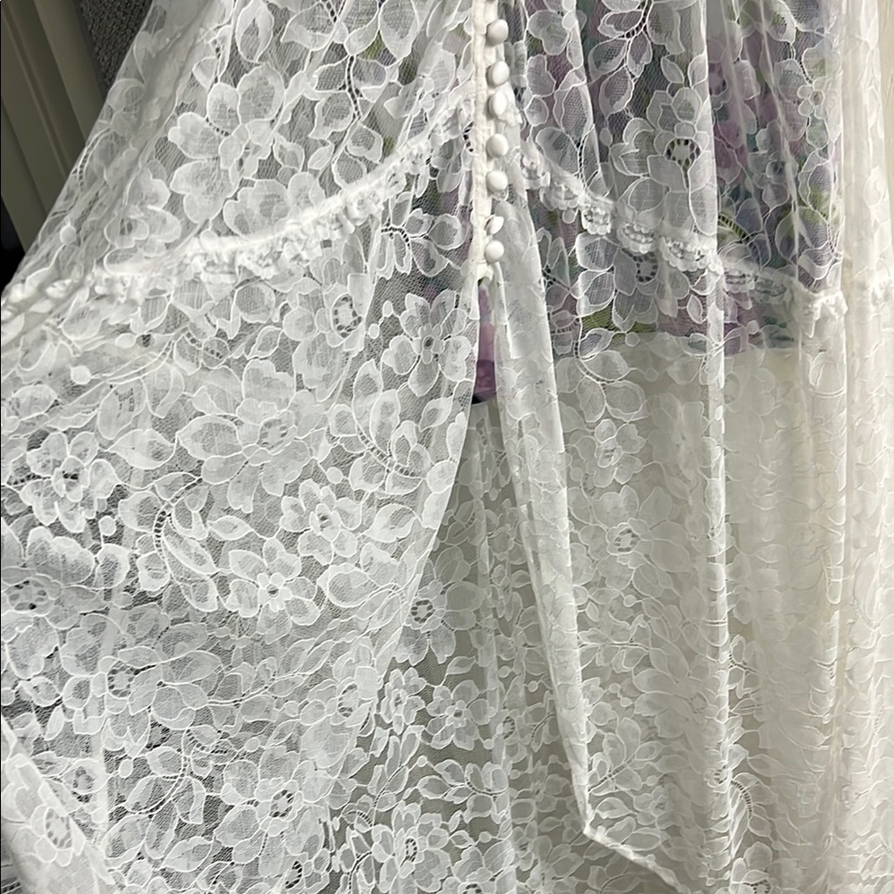 NWT Free People For Love & Lemons Lorette Lace Midi Dress - Picture 9 of 11